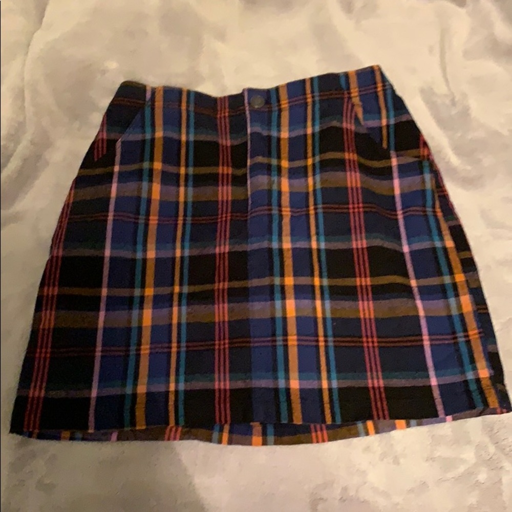 Hollister plaid mine skirt